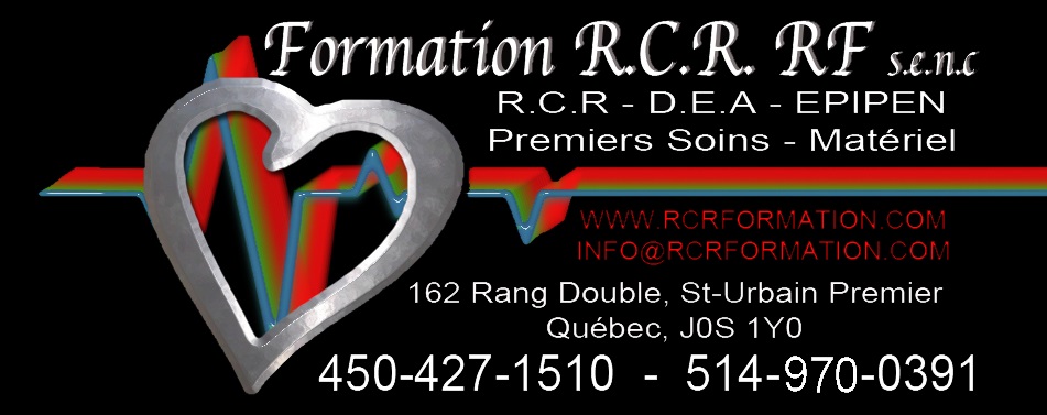Formation de premiers soins sur la rive sud de montreal, ainsi qu'à Montreal.  Cours RCR disponible en tout temps dans la région de la montérégie et de Montreal